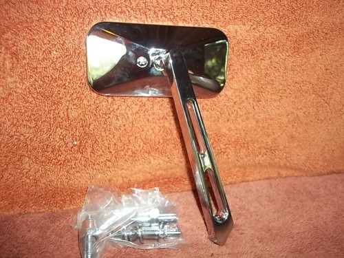 Kustomwerks LEFT & RIGHT CUSTOM MIRROR RECTANGULAR SLOTTED STEM New in Package - Foto 2 di 4