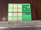 Brother Knitting Machine Ribber KR-850 and Racking Handle PARTS ONLY — photo 2