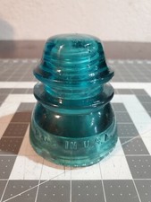 Vintage Hemingray Number 42 Glass Insulator Blue Made In USA