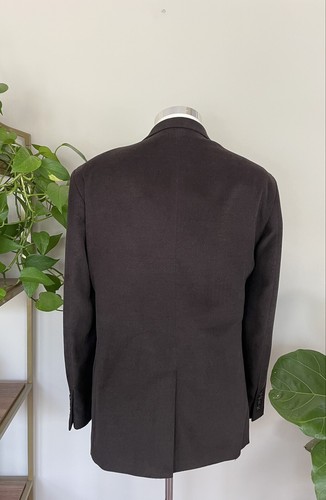 Giacca cappotto sportivo Nautica uomo due bottoni marrone blazer pile misto poli 42R - Foto 9 di 10