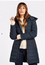 Dubarry Ballybrophy Quilted Jacket - Navy, Size 10
