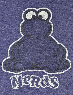 NERDS CANDY PURPLE NERD LOGO Men Size XL SAVVY Graphic Print T