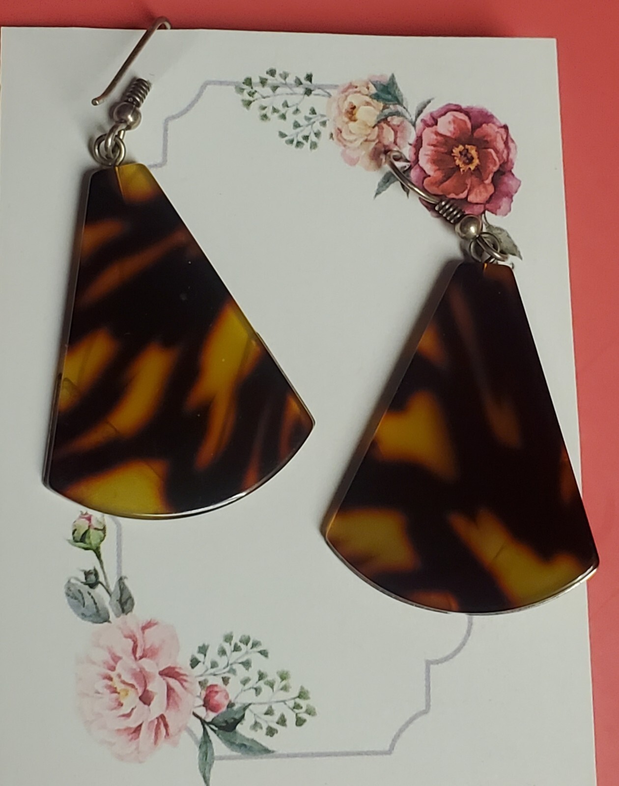 Brighton Tortoise Silver Plated Dangle Earrings - image 2