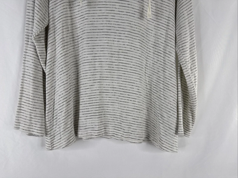 Sudadera con Capucha Cuello Capucha Tejida Torrid para Mujer Talla Grande 0X Rayas Blancas Foto 4 de 4