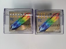 JVC CRYSTAL GOLD MD74 MINIDISC 18 pcs. w/ cases