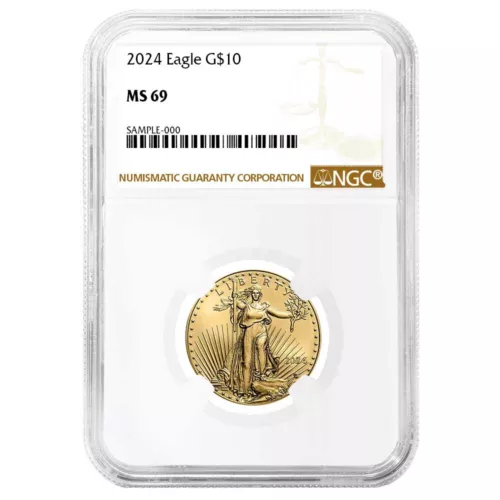 2024 $10 American Gold Eagle 1/4 oz NGC MS69 Brown Label