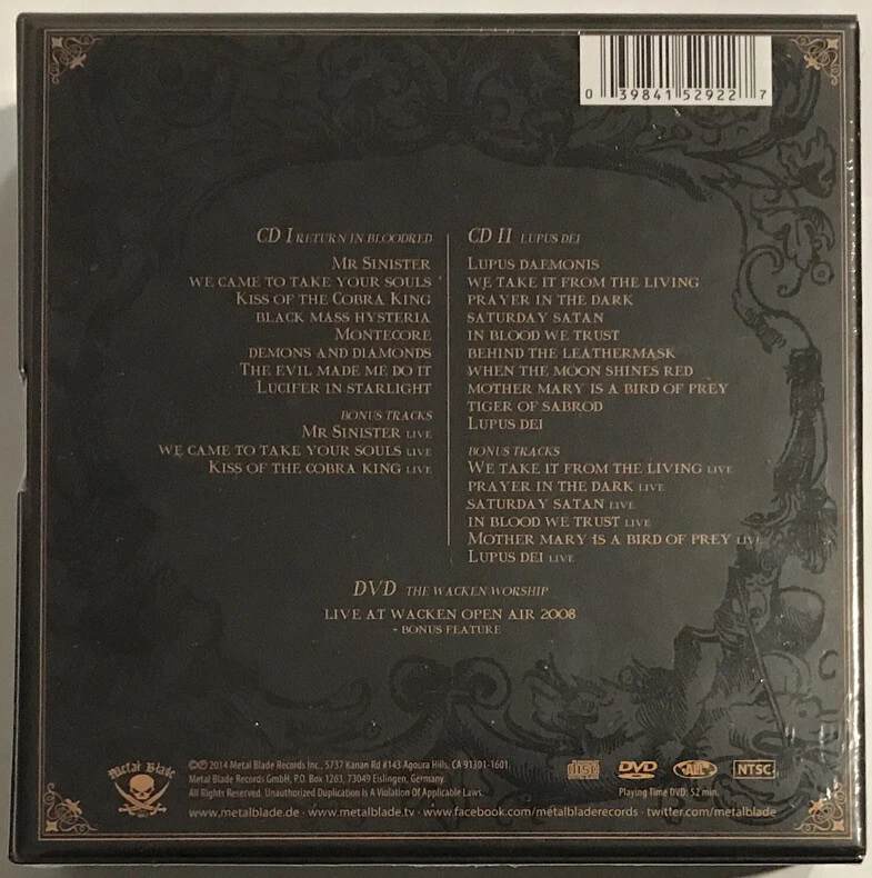 Powerwolf – The History Of Heresy I (2004-2008) CD 2014 Metal Blade [3 CD Box] Foto 2 de 3