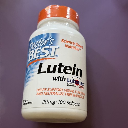 Doctor s Best Lutein With Lutemax 2020 20 mg 180 Softgels Gluten-Free, Soy-Free
