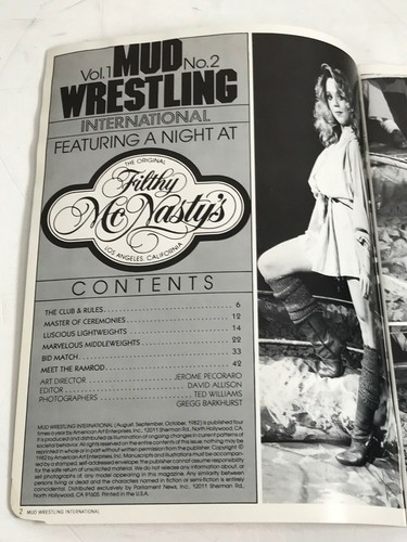 Filthy Me Nasty's Mud Wrestling International Vol.1 Nr. 2 Sammleredition - Bild 2 von 2