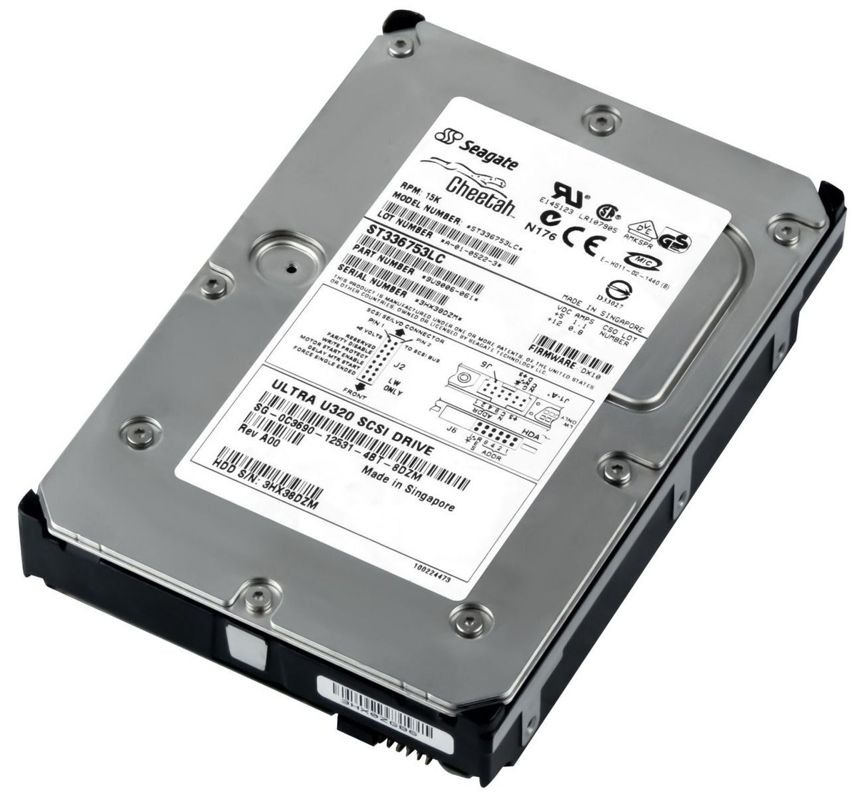 DELL 36GB 15000RPM 3.5インチ 内蔵型 U320 SCSI HDD C3690 マウンタ付 DELL 36GB 15000RPM 3.5インチ 内蔵型 U320 SCSI HDD C3690