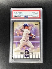 2018 Topps Series 1 DEREK JETER Highlights #DJH-21 SSP GOLD /50 PSA 10 POP 1