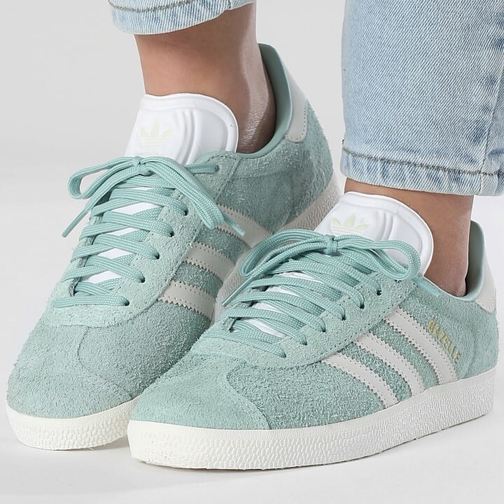 adidas Gazelle ホワイト/グリーン 23.5 IE2165] Adidas Originals Men's GAZELLE 85 Green/Cloud White