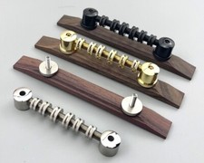 Stainless Steel Guitar Space Control ROLLER JAZZ Bridge Ebony Base Fit Gre-ch