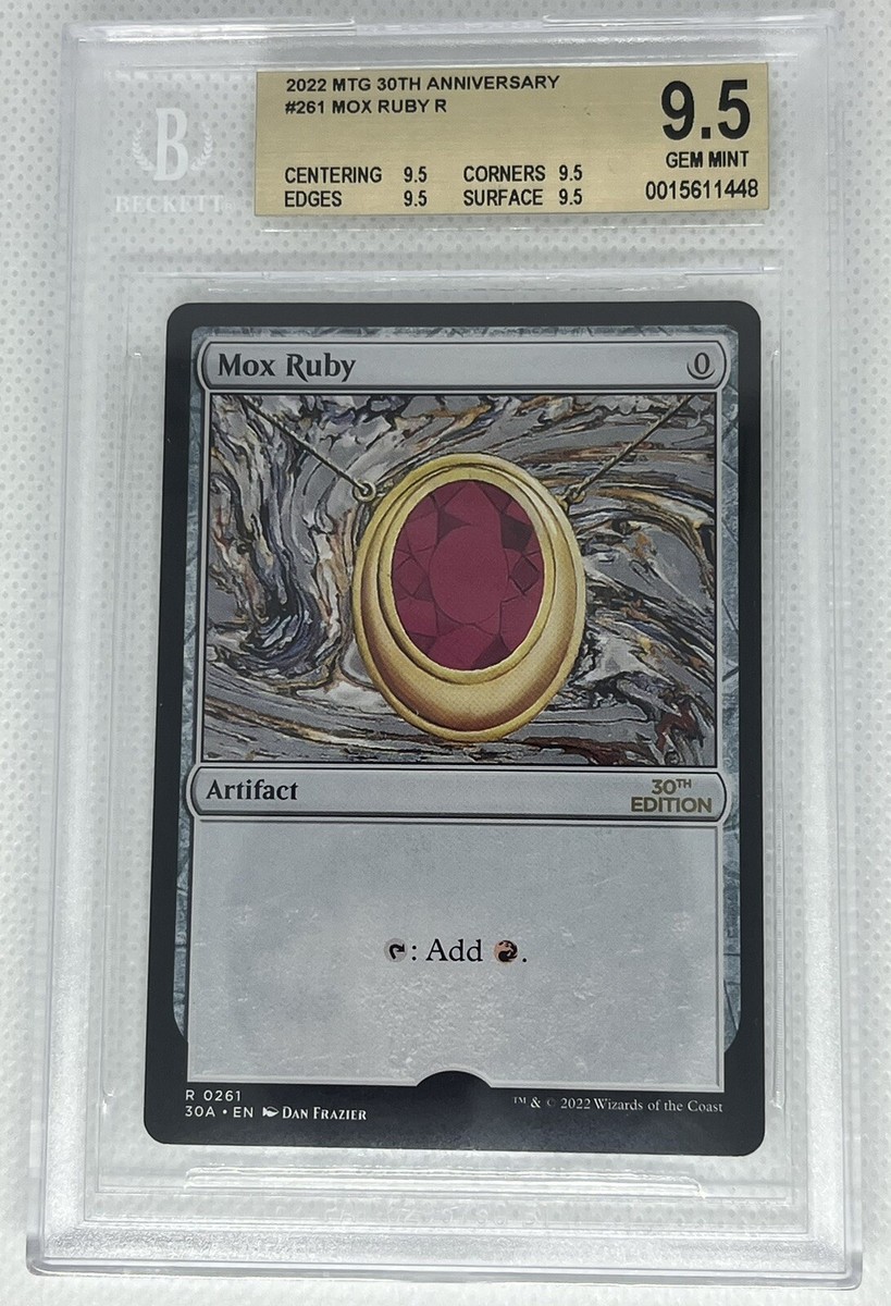 MTG - 1 - Mox RUBY Magic 30th Anniversary artist proof ! GEM MINT