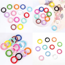 US 12 Pc Spring O Rings Round Carabiner Snap Clip 28MM Zinc Alloy Round Key