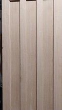3 panel Unglazed Oak veneer Internal Door, (H)1981mm (W)838mm (T)35mm (371)