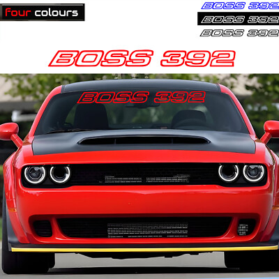 Boss 392 Car Windshield Window Banner for Ram Challenger Charger Decal Sticker