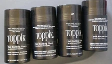 Pack of 4 Toppik Hair Building Fibers 0.42 Oz each  Black Genuine US Seller 