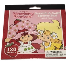 Strawberry Shortcake Scratch & Sniff Sticker Pad 120 Stickers NEW 2024