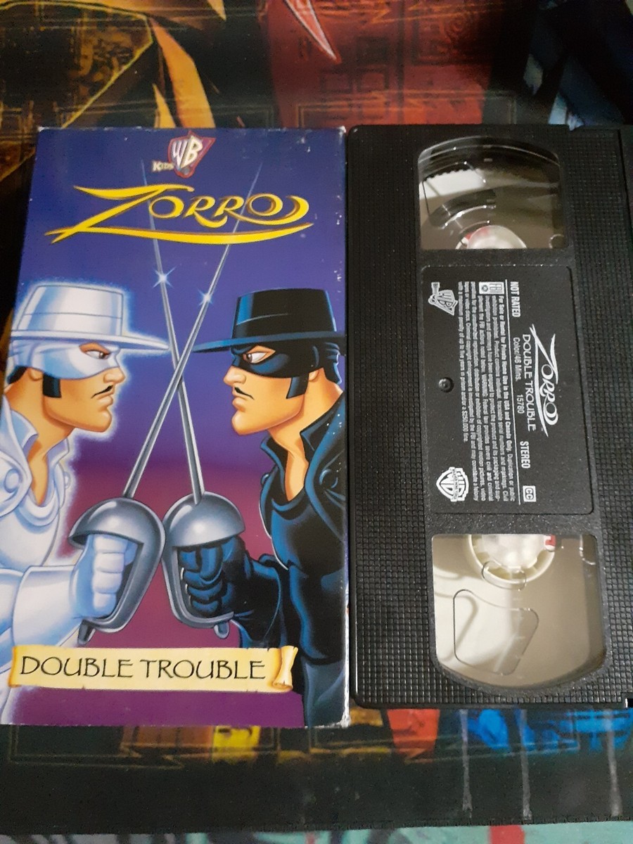 The Adventures of Zorro: Double Trouble (VHS 1998) Kids WB