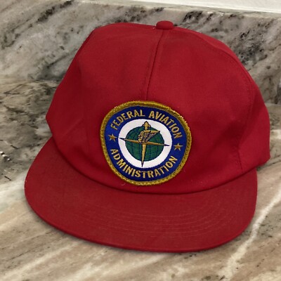 Vintage Federal Aviation Administration FAA Snapback Hat K 