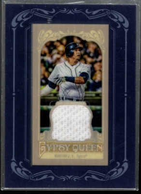 A3274- 2012 Topps Gypsy Queen Eingerahmt Mini Relics # VM Victor Martinez -