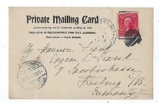 1903 Buffalo RPO Real Photo Village View PPC to Feiburg Germany