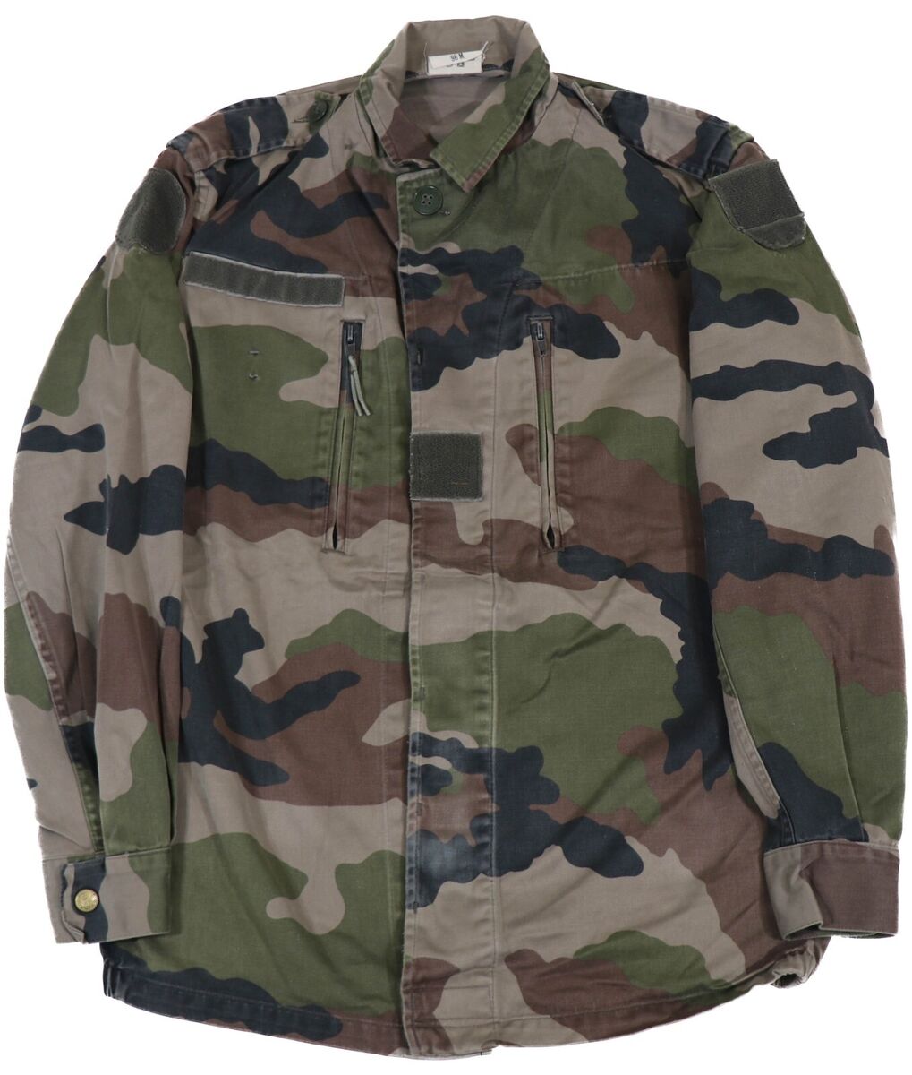 Small - French Army F2 CCE Field Jacket Woodland Camo France Small - French Army F2 CCE Field Jacket Woodland Camo France