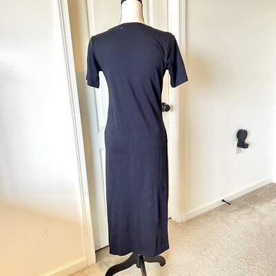 zara woman embroidered dress PRE ORDER Orchid Trace Midi Dress in Navy Floral Cotton Blend – St Frock main image 1