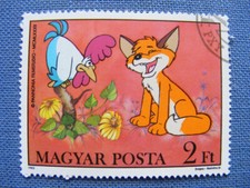 Briefmarke Sammlung Comic Kinder Märchen Magyar Posta Ungarn Fuchs 1982 TV Kino