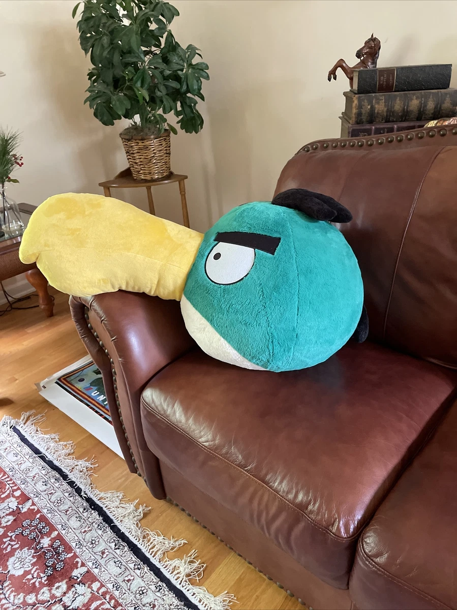 Angry Birds JUMBO GIANT Hal Toucan Boomerang Huge Rare Green Plush