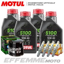 Tagliando KAWASAKI Z750 / Z 750 S 2004 2005 2006 (5100 10W40 + Filtro + candele)