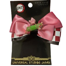 Universal Studios Japan Demon Slayer Ribbon Hair Clip Kamado Nezuko