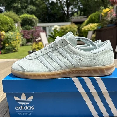 Adidas Hamburg Vapour Green 2016 80s Casuals Deadstock Size 8 - Image 1 of 4