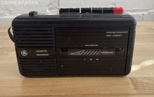 Vintage GE Portable Cassette Recorder Player Model 3-5301A