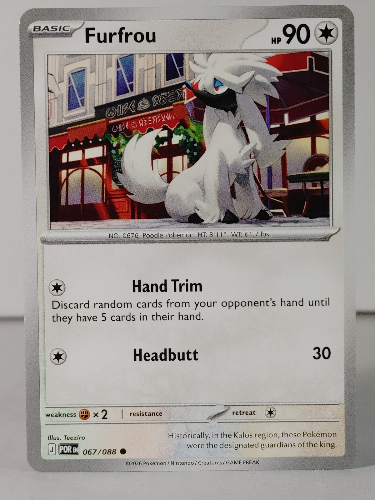 Furfrou - ME: Perfect Order #067 - Pokemon - singles
