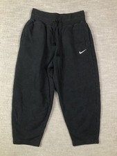 Nike Youth Black Jogger Sweatpants Kids Medium Drawstring Cotton Blend