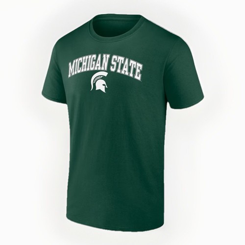 Michigan State Spartans Fanatics Herren Campus T-Shirt, Farbe: Grün, Größe L - Bild 1 von 3