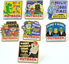 Outback Steakhouse Restaurant Lot of 7 Lapel Pins