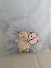 FAO Schwarz 6" Sparklers Plush Purple Lavendar Hedgehog Stuffed Animal Pal