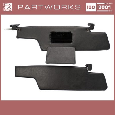 Sonnenblenden für PORSCHE 914 mit Schminkspiegel SET L+R SCHWARZ