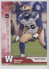 2018 Upper Deck CFL Red 77/150 Stanley Bryant #136 0ze5