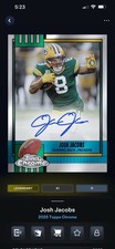 Topps NFL Collects Digital Topps Chrome Josh Jacobs 1990 Signatures /50