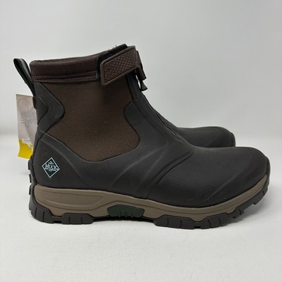 ORIGINAL MUCK BOOTS APEX MID ZIP ANKLE BOOT Dark Brown Men's Size 14 NWT NO BOX