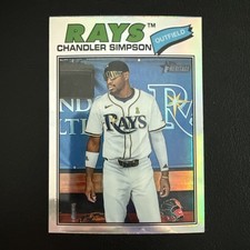 2026 Topps Heritage Chrome Refractor Chandler Simpson #58 Rays