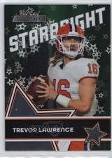 2021 Wild Card Alumination Starbright Green Trevor Lawrence #SB-1 Rookie RC 0ps8. rookie card picture