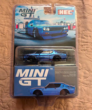 Mini GT 1:64 Nissan Skyline Kenmeri Libetry Walk Chrome Blue HEC 2024 #730