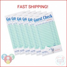 ZPARIK 6 Pack Guest Checks Books for Servers Server Note Pads, Waiter Checkbook,