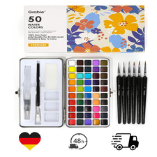 Aquarellfarben Set 50 Farben Reise Set Detail...