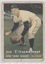 1957 Topps Red Schoendienst #154 HOF 0z0n